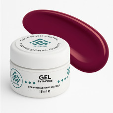 Hard Gel Red — твердий камуфлюючий гель для моделювання та нарощування #5